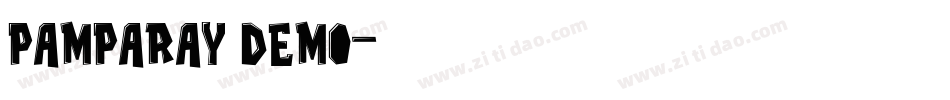 PAMPARAY Demo字体转换